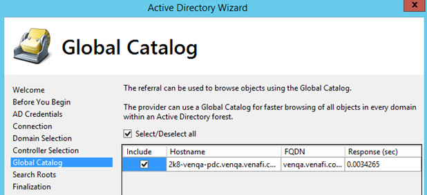 Global Catalog page