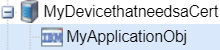 Application object appears in the Policy folder