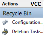 Recycle Bin actions in VCC